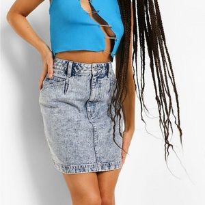 Desperado Women’s Acid Wash Vintage High Rise Pencil Denim Skirt Size 5
